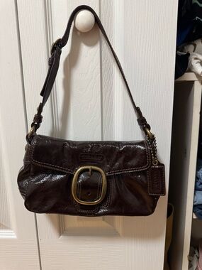 Coach Patent Leather Shoulder Bag